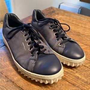 Men’s Salvatore Ferragamo Men's Navy Sneakers (Size 10)